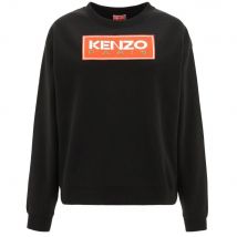 Men Kenzo Paris Block Logo Womens Black Sweatshirt | Size: large