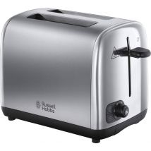 Russell Hobbs Adventure Brushed and Polished 2 Slice Toaster in Silver