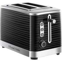 Russell Hobbs Inspire High Gloss Two Slice Toaster Black
