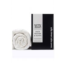 surrey down Duck Feather & Down 4.5tog Duvet in White | Size: Single