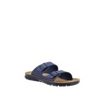Birkenstock Occupational Men 'Bilbao' Leather Sandals in Blue | Size: 8