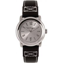 Hush Puppies Men Silver Dial Black Band Watch