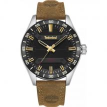 Timberland Men TDWGA2201201 Calverton 46mm Quartz Watch in Black