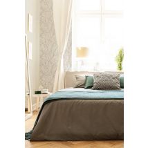 Superfresco Easy Calico Textured Plain Wallpaper in Stone