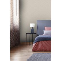 Boutique Shimmer Textured Plain Wallpaper in Ivory