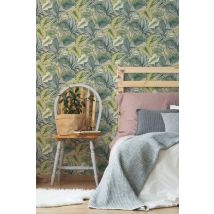 Fresco Tropicana Palm Leaf Wallpaper in Green