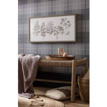 Art for the Home Autumn Falls Stitched Printed Canvas in Brown