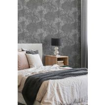 Sublime Woodland Silhouette Mid Grey / Silver Wallpaper