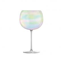 1000 Mile LSA Set of 4 Bubble Pearl Lustre Stemmed Balloon Glass Goblets 680ml in Clear