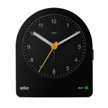 Braun Classic Analogue Alarm Clock in Black