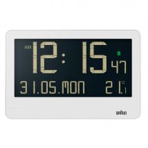 Braun Digital Wall Clock in White