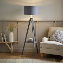 ValueLights Grey Floor Lamp