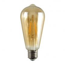 ValueLights 3 Pack E27 Amber Thermal Plastic Pear LED 4W Warm White 2700K 400lm Light Bulb in Orange