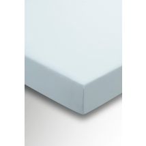 Helena Springfield 'Plain Dye' Polycotton Fitted Sheet in Duck Egg Blue | Size: Super King Fitted