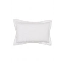 Sanderson 'Cantaloupe Embroidered' Cotton Oxford Pillowcase in Ivory
