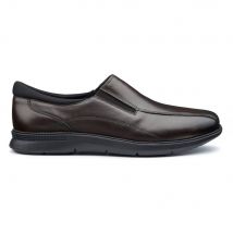 Hotter Men 'Xavier' Slip-On Shoes in Chocolate | Size: 7.5