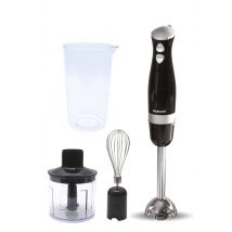 Daewoo Hand Blender Food Processor with Whisk Chopping bowl Jug 600W in Black