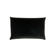 Furn Contra Soft Velvet Contrast Coloured Reverse Cushion in Black | Size: 40cm x 60cm