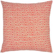 Furn Nomi Monoprint Cushion in Coral | Size: 45cm x 45cm
