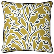 Furn Annika Floral Cushion in Yellow | Size: 50cm x 50cm