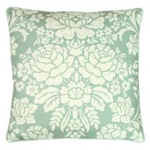 Paoletti Melrose Floral Cushion in Light Green | Size: 50cm x 50cm