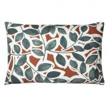 Paoletti Willow Botanical Print Cushion in Red