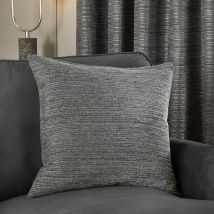 Paoletti Jupiter Chenille Jacquard Cushion in Grey | Size: 50cm x 50cm