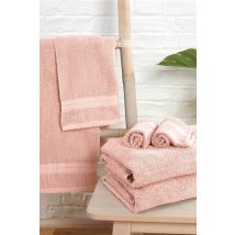 OHS 10 Pack of 100% Cotton Bathroom Bath Towel in Light Pink