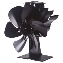 Valiant Stove Fan with 6 Blades in Black