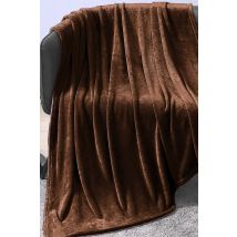 Ezysleep Extra Large Faux Mink Super Soft Throw in Chocolate | Size: 220cm x 240cm