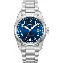 Rotary Men GB05470-52 Commando 42mm Automatic Watch in Blue