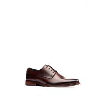 Base London Men Marley Plain Toe Derby Shoe in Brown | Size: 6