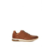 Dune London Men 'Trilogy' Suede Trainers in Tan | Size: 10