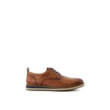 Dune London Men Wide Fit 'Blaksley' Leather Casual Shoes in Tan | Size: 7