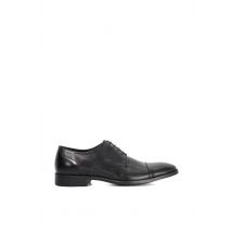 Dune London Men 'Suffix' Leather Derbies in Black | Size: 12