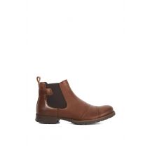 Dune London Men Wide Fit 'Saltwood' Leather Casual Boots in Brown | Size: 10