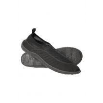 Mountain Warehouse Men Aqua Neoprene Water Shoes Slip On Swim Beach Surf in Black | Size: 9