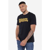 Men Dungeons & Dragons 70's Logo Mens Mens T-Shirt Black | Size: large