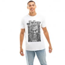 The Joker Men Joker Behind Bars Mens T-Shirt White | Size: 2X-large