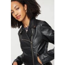 Womens Tall Faux Leather Biker