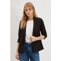 Womens Ruched Sleeve Blazer