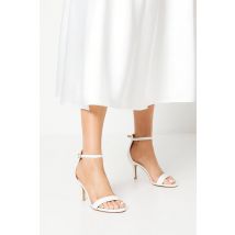 Coast Trinnie Barely There Stiletto Heeled Sandals In White