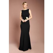 Coast Honoured Sleeveless Cowl Back Maxi Bridesmaid Dress In Black