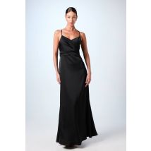 Coast Wrap Waist Satin Cami Bridesmaid Dress In Black