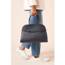 Womens York Large Bowler Bag With Buckle Detail And Crossbody Strap