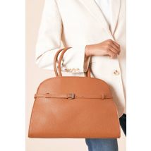 Womens York Large Bowler Bag With Buckle Detail And Crossbody Strap