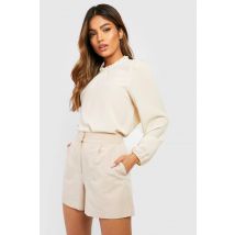 Womens Frill Neck Long Sleeve Woven Blouse