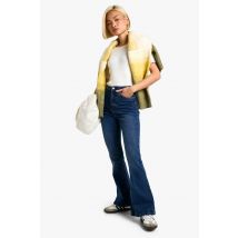 Womens Butt Shaper High Rise Skinny Flared Jeans - Indigo - 8