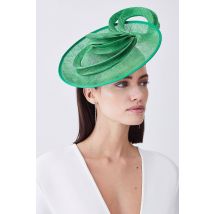 Karen Millen Women's Asymmetric Disc Headband Fascinator in Green