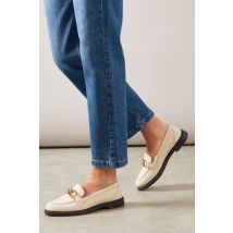 Womens Lineka Faux Leather Metal Snaffle Smart Loafers
